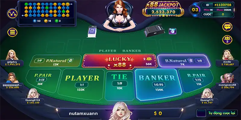 Trải nghiệm Baccarat trực tuyến tại Rikvip