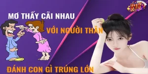 mơ thấy cãi nhau với người thân đánh con gì rikvip